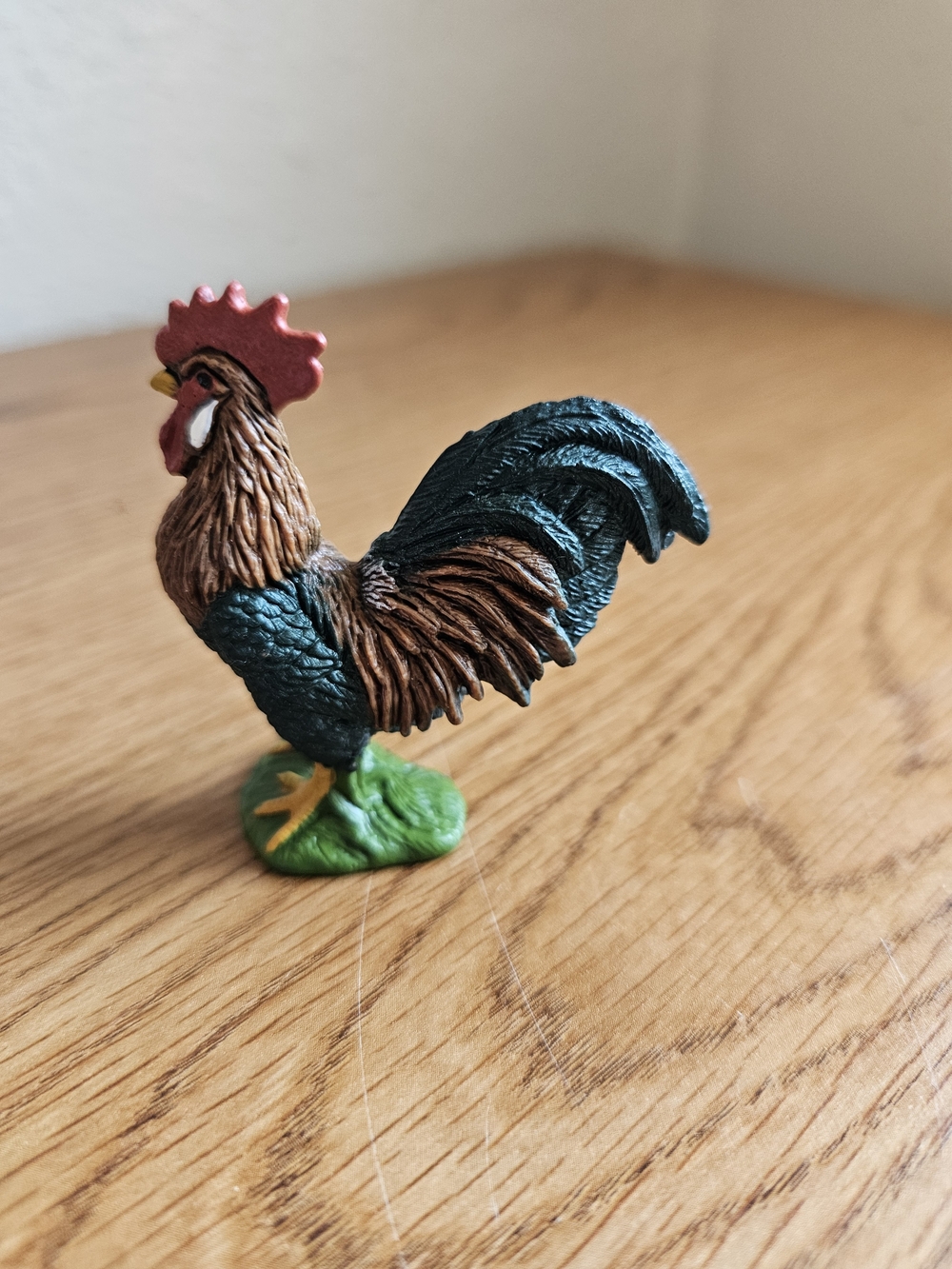 4/$10 Schleich Rooster Toy Figure Chicken 2.25 Inches Tall Farm Barn